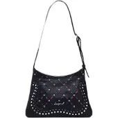 Desigual Schoudertas 'Yankee Manaos' rood / zwart / zilver