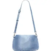 Desigual Handtas 'Half Logo Denim' blauw
