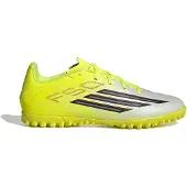Adidas Voetbalschoen 'F50 Club' geel / lichtrood / zwart / zilver