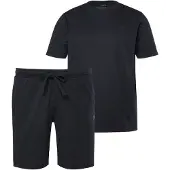 Men Plus - Heren - Pyjama kort model - Zwart - Maat 8XL