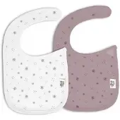Interbaby slabbetjes sun stars pink 2 stuks