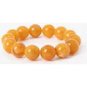 Sissy-Boy Licht oranje resin kralenarmband