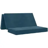 vidaXL Vouwbare Sofa Bed 120 x 67 x 45 cm Blauw