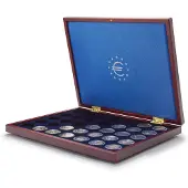 Leuchtturm Presentatie cassette, Volterra Uno - voor 2 Euromunten in capsules (35 st.)