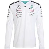 Adidas Functioneel shirt 'MERCEDES - AMG PETRONAS FORMULA 1 TEAM DRIVER JERSEY' lichtrood / zwart / wit