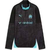 Puma Sportief sweatshirt 'Olympique De Marseille' azuur / zwart
