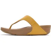 Original Brands Lulu lederen teenslipper microwobbleboard-zool technologie