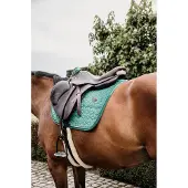 Kentucky Horsewear Horsewear - Zadeldoek velvet jumping donkergroen pony