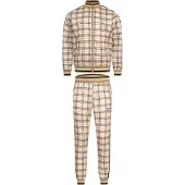 Lonsdale Joggingpak 'Camross' sand / zwart / wit