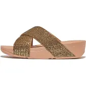 Original Brands Women Lulu Cross Slide Glitterball Old Gold-Schoenmaat 38