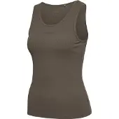 Hummel Prima Rib Sleeveless T-shirt Bruin L Vrouw