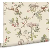 Laura Ashley Elderwood Behang - Planten - 10mx52cm - Beige