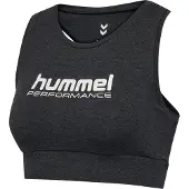 Hummel Sporttop 'Pulse' zwart gemêleerd / wit