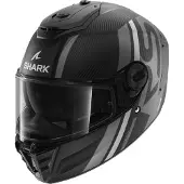 Shark Spartan RS Carbon Shawn Mat/Koolstof/Antraciet L, unisex zwart