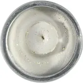 Berkley PowerBait Natural Glitter Trout Dough | 50g Garlic White Glitter