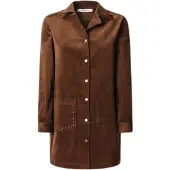 Pepe Jeans Dames Noelia bruine jurk (XS), Casual, Katoen, Lange mouwen PL9537694