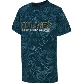 Hummel Functioneel shirt donkerblauw / geel / petrol / wit