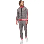 Lonsdale Trainingspak grenadine / zwart / wit