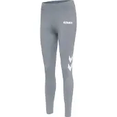 Hummel Sportbroek 'LEGACY' grijs gemêleerd / wit
