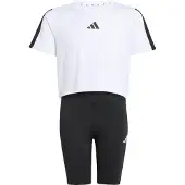 Adidas Train Essentials 3 Stripes Tee Korte Mouw Set