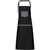 Premier Domain Contrast Denim Bib Apron | Maat: Één maat