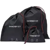 Sandqvist - Items Pack Bags - Pakzak 1 l/5 l/12 l - Set of 3, zwart