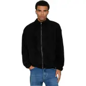 DEF Fleece jas zwart