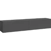 En.casa TV meubel Evaton zwevend 160x32x30 cm donkergrijs mat []