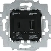 Busch-Jaeger 6475U USB-A en USB-C voedingsadapter - 2CKA006400A0398