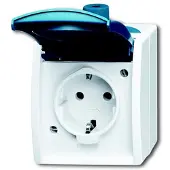 Busch Jaeger Abb Busch-Jaeger Ocean Wcd 1-Voudig Wd Opbouw Ip44