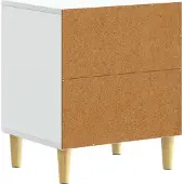 vidaXL Nachtkastje Wit 43 x 34,5 x 50 cm Bewerkt hout