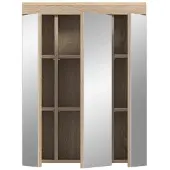 Furnilux Lambada spiegelkast wit hoogglans mdf tz sonoma nb