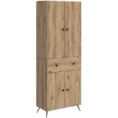 vidaXL 2 st Artisanaal eiken