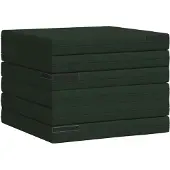 vidaXL Vouwbare Sofa Bed 140 x 67 x 15 cm Donkergroen