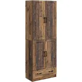vidaXL Kast Set 2 pcs Oud hout Bewerkt hout