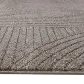 Muratap Vivant japandi art rond vloerkleed laagpolig effen - 160 cm rond