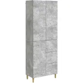 vidaXL , 2 stuks, betonkleur