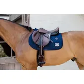 Kentucky Horsewear Horsewear - Zadeldoek diamond wedstrijd met 2 nummer jumping marine