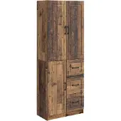 vidaXL Kast Set 2 st Oud hout Bewerkt hout