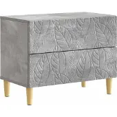 vidaXL Nachtkastje Betongrijs 62 x 34,5 x 48 cm Bewerkt hout