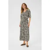 Kaffe Jumpsuit 'KAIvanna' beige / zwart