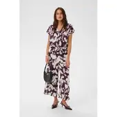 Kaffe Jumpsuit 'KAMira' bordeaux / wit