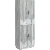 vidaXL Kast Set 2 st Grijs Sonoma Bewerkt hout