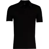 HUGO BOSS Boss Black poloshirt korte mouw zwart structuur