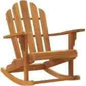 vidaXL Schommelstoel Adirondack 79x100x103 cm massief teakhout