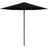 vidaXL Tuinparasol 230 x 230 cm Polyester Rechthoekig Zwart