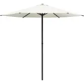 vidaXL Tuinparasol 230 x 230 cm Polyester Rechthoekig Crèmekleurig