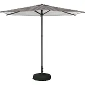 vidaXL Tuinparasol met voet 270 x 270 cm Polyester Rechthoekig