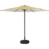 vidaXL Tuinparasol met voet 300 x 300 cm Polyester Rechthoekig