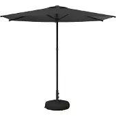 vidaXL Tuinparasol met voet 270 x 270 cm Polyester Rechthoekig